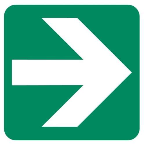 Green Arrow Direction – GA2 – ABS – 190